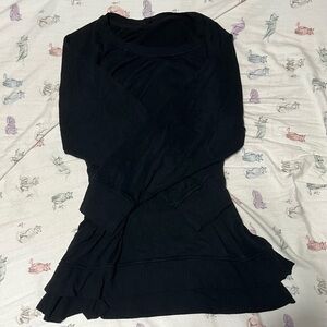 Elegant Black Women's Long-Sleeve Top